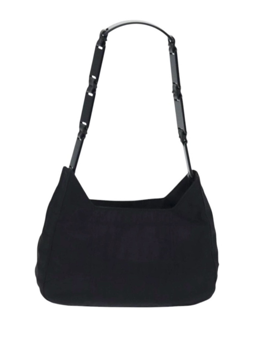 Prada Tessuto Nylon Chain Shoulder Bag Black